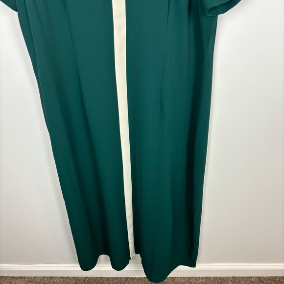 Tuckernuck Leigh Dress Midi Green Rainforest Stripe Size XXL - Picture 7 of 11